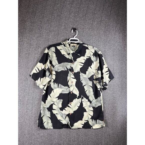 Tommy Bahama Hawaiian Button Up Shirt 100% Silk Large - Picture 1 of 5